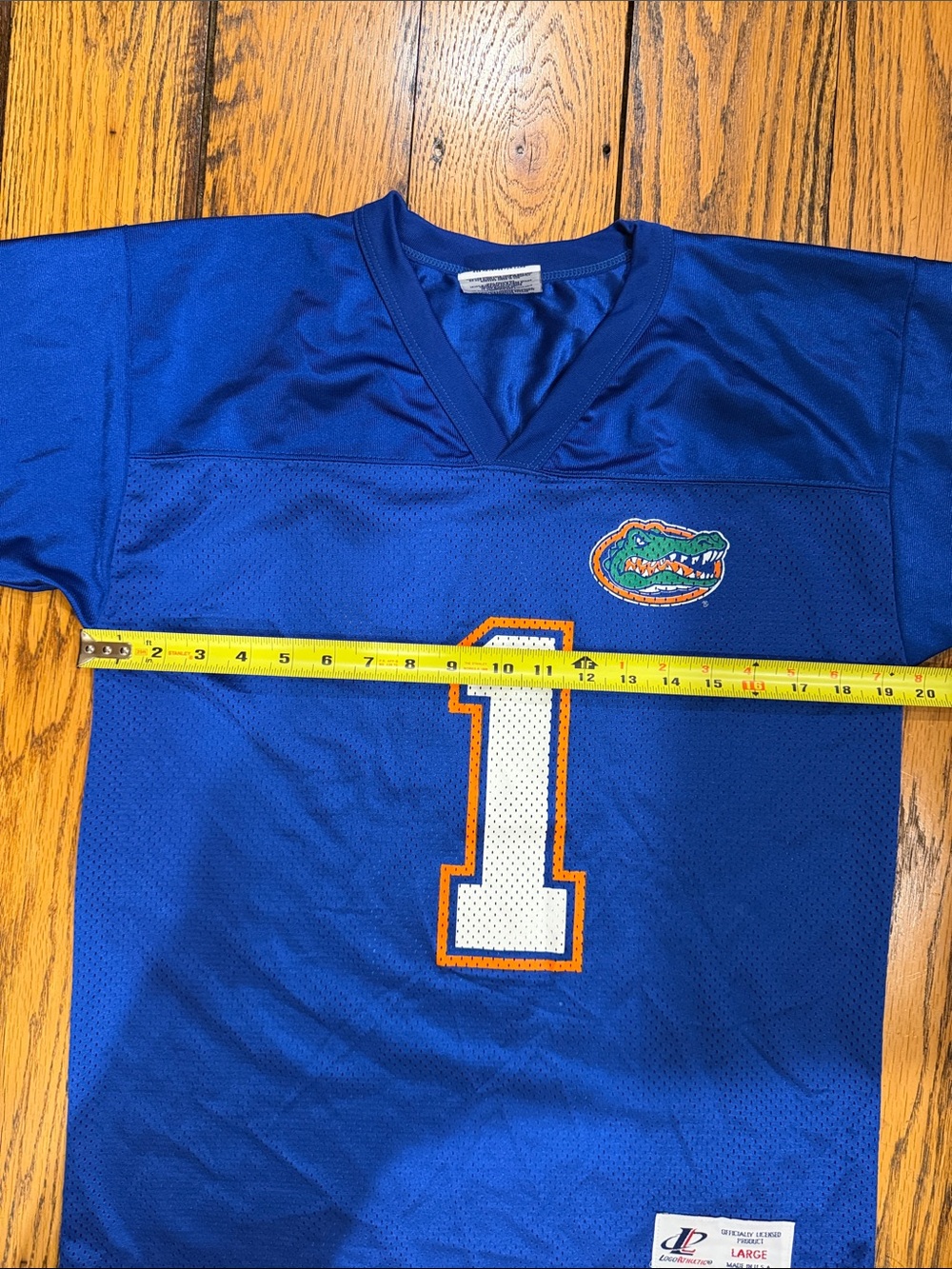 LOGO ATHLETIC YOUTH FLORIDA GATOR JERSEY BLUE, ORANGE, GREEN, WHITE SIZE LARGE - Picture 7 of 10